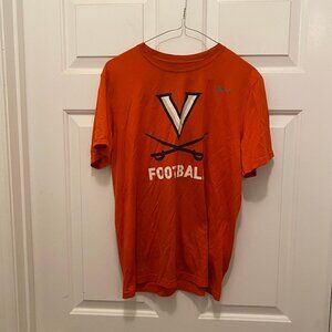 Virginia UVA Cavaliers Football Team Issued Nike Construction T-Shirt Medium